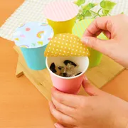 安く可愛く作れちゃう　バレンタインの紙コップラッピング