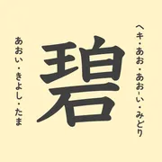 「碧」の意味や由来は？名前に込められる思いや名付けの例を紹介！
