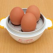 加熱時間で硬さ調節できる　レンチンでゆで卵