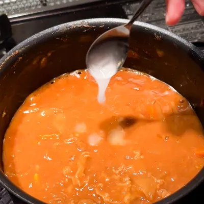 しゃばしゃばカレーには片栗粉でとろみを！