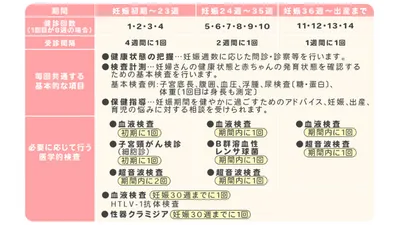 妊婦健診のスケジュールは？妊娠初期から予定日以降まで検査内容とともに解説！