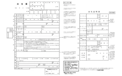 出生届と出生証明書について/図