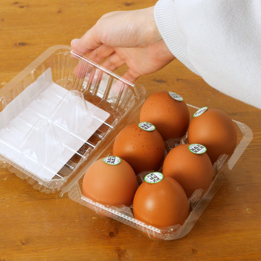 卵パックの蓋がきちんと閉じる方法
