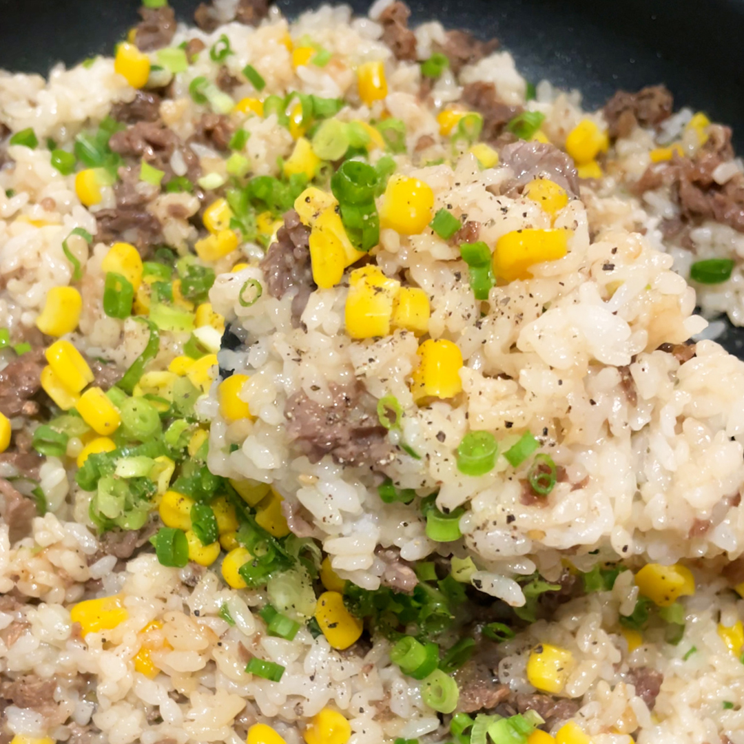 フライパンひとつで美味しいペッパーランチ風ごはん