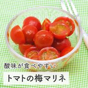 酸味が食べやすい トマトの梅マリネ