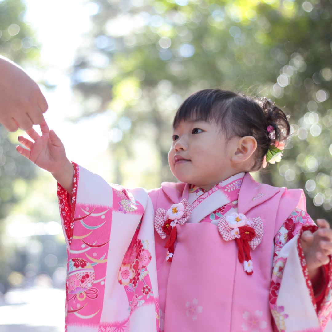 正絹 被布コート☆ピンク 初節句 七五三 3歳 - 着物・浴衣・和小物