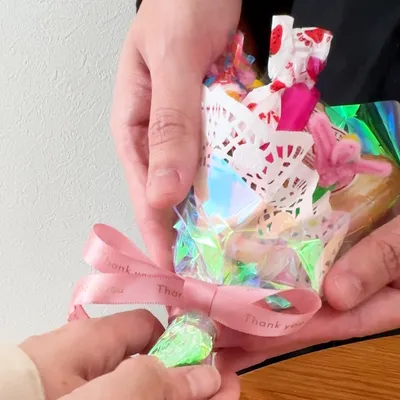 お菓子ブーケの基本的な作り方