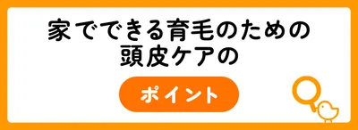 家でできる育毛のための頭皮ケア
