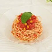 火を使わずに完成！　レンジで冷製パスタ