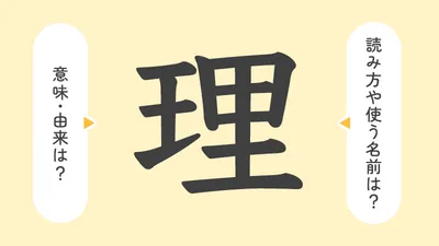 「理」の意味や由来は？名前に込められる思いや名付けの例を紹介！