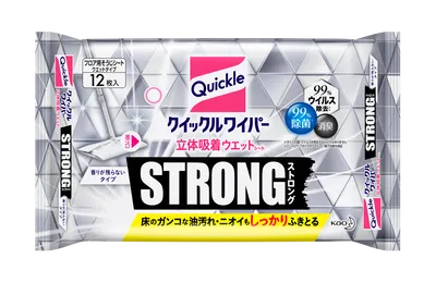 クイックルワイパー 立体吸着ウエットシート ストロング