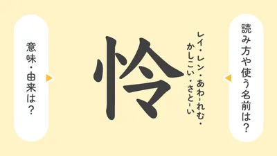 「怜」の意味や由来は？名前に込められる思いや名付けの例を紹介！
