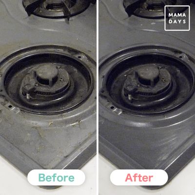 アズマジックスーパーマルチ洗剤_コンロ_Before/After