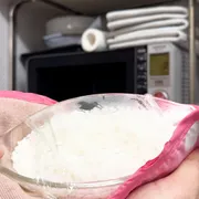  電子レンジでご飯を炊く