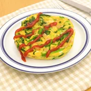 火を使わずに！　レンジで簡単オムレツ