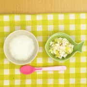 レンジ調理で簡単！モグモグ期の1日献立例